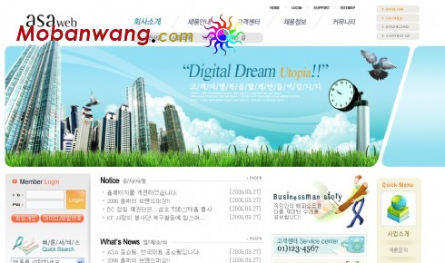 Digital Products Technical Support web page templates